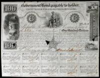 Republic of Texas Bond payable to Charles De Morse, signed by Burnet as President of the Republic or Texas