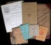 Lot of 15 items on fraternal organizations in the American West, including two manuscript books