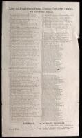 Printed broadside, "List of Fugitives from Cooke County, Texas, to November 1886