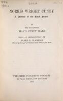 Norris Wright Cuney: A Tribute of the Black People