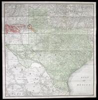 Brochure extolling the virtues of Hurley, Texas, with map of Texas on one side showing the location of Hurley