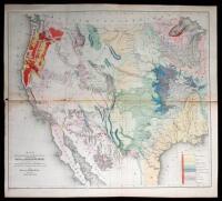Map Illustrating the General Geological features of the Country West of the Mississippi River. Compiled from the surveys of W.H. Emory and from the Pacific Railroad Surveys & other sources