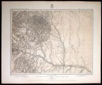 Two lithographed maps of Central Colorado