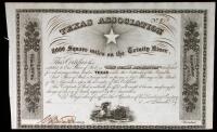 Texas Association Stock Certificate