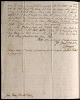 Autograph Letter, signed by Morgan, to James Gordon Bennett, editor of the New York Herald, relating the Battle of San Jacinto and other matters