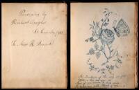 Sentiment book, presented to Harriet Rank by Richard Douglas, St. Louis, 1847