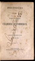 Decisions of the New-Orleans Chamber of Commerce, from Its Formation, in 1834, to August 4th, 1856