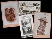 Two cabinet card photographs of Indians