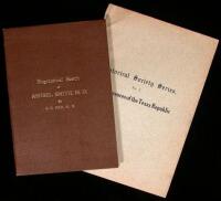 Reminiscences of the Texas Republic. Annual Address Delivered Before the Historical Society of Galveston, December 15, 1876... With a Preliminary Notice of the Historical Society of Galveston