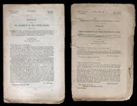 Lot of two early Presidential reports on Texas and Santa Fe