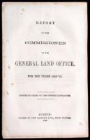 Report of the Commissioner of the General Land Office, for the Years 1856-'57. Printed by Order of the Seventh Legislature