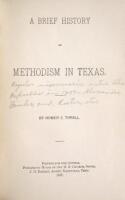 The History of Methodism in Texas
