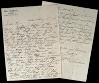 Autograph Letter, signed by Tilghman, to his fiancee Zoe