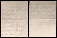 Autograph Letter, signed by Tilghman, to his wife Zoe