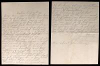 Autograph Letter, signed by Tilghman, to his wife Zoe