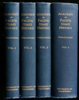 Academy of Pacific Coast History Publications, Volumes I-IV