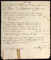 Manuscript Document signed by Joseph White