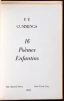 16 Po&egrave;mes Enfantins