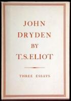 John Dryden: The Poet, The Dramatist, The Critic