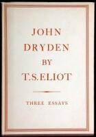 John Dryden: The Poet, The Dramatist, The Critic