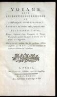 Voyage dans les Parties Interieures de L'Amerique Septentrionale, Pendant les années 1766, 1767 & 1768.