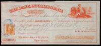 Collection of 17 checks signed by various notables from early California and Nevada