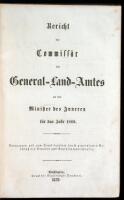 Bericht de Commissar des General-Land-Amtes an den Minister des Inneren fur das Jahr 1869