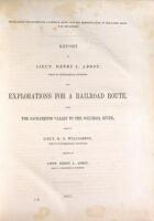 Reports of Explorations and Surveys, to Ascertain the Most Practicable and Economical Route for a Railroad from the Mississippi River to the Pacific Ocean. Made Under the Direction of the Secretary of War, in 1853-4....Volume XI