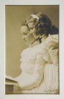 Lot of five gelatin silver photograph portraits of woman and girls by Arnold Genthe