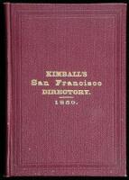 The San Francisco City Directory...September 1, 1850