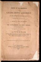 Minutes of the Proceedings of the Legislative Assembly of the District of San Francisco, from March 12th, 1849, to June 4th, 1849, and a Record of the Proceedings of the Ayuntamiento or Town Council of San Franciso, from August 6th, 1849, until May 3d, 18