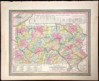 A New Map of Pennsylvania with its Canals, Rail-Roads &c.