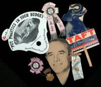 Buttons, badges, political ephemera, etc.