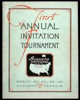 First Annual Invitation Tournament, Augusta National Golf Club. March 22-23-24-25, 1934