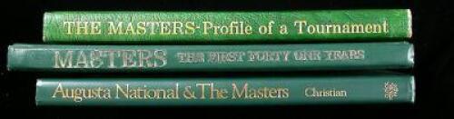 Lot of 3 titles on The Masters and Augusta