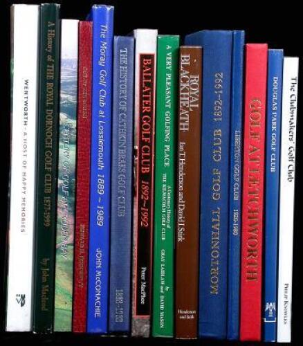 Lot of 14 hardcover Scotland club histories