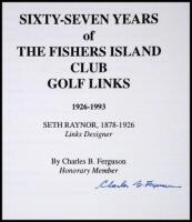 Sixty-Seven Years of the Fishers Island Club Golf Links, 1926-1993