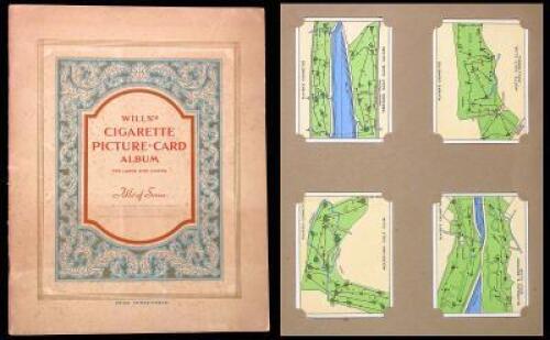 Wills's Cigarette Picture-Card Album with golf cards