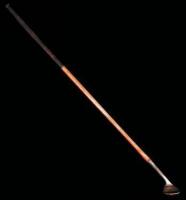 Niblick ''Special'' - hickory-shafted oval head (lined face) pitching wedge iron