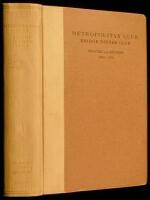 Metropolitan Club, Bridge Dinner Club: Minutes and Records, 1906-1931