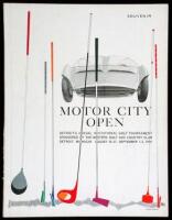 Set of 5 souvenir programs for the Motor City Open: Detroit's Annual Professional Golf Tourney