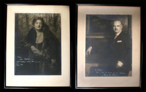 Pair of original photograph portraits, of Kathleen Norris and of Charles G. Norris