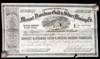Lot of two mining certificates from California
