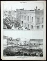 Fort Vigilante: Rooms of the Committee, Sacramento St. betn. Davis & Front [on sheet with] Mass Meeting Endorsing the Acts of the Vigilance Committee June 14th
