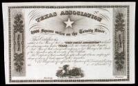 Texas Association Stock Certificate
