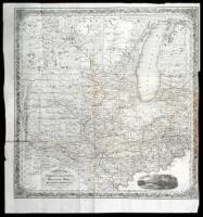 Township Map of the States of Indiana, Illinois, Wisconsin, Iowa, Missiouri & Minnesota
