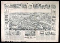 Bird's Eye View, Placerville, Cal. Published by the "Weekly Observer" 1888