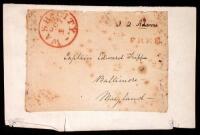 Free frank autograph, signed by John Quincy Adams