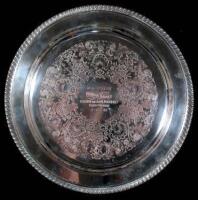 Silver plate presentation tray