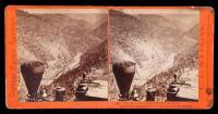 Lot of 13 stereo views of the Central Pacific Railroad and it construction on the western slope of the Sierra Nevada